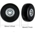 thumbnail image 2 of 4 Pcs Roues de Remplacement pour Valise Roues de Valise Remplacement Universel Roues de Valise Essieu et Roulettes Roulettes de Remplacement Réparation p, 2 of 5