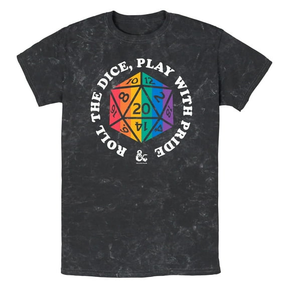 Men's Dungeons & Dragons LGBTQIA Pride Roll the Dice Graphic T-Shirt