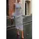 thumbnail image 3 of Conjunto de punto gris de 2 piezas PRETTYGARDEN para mujer, talla pequeña, 3 of 8