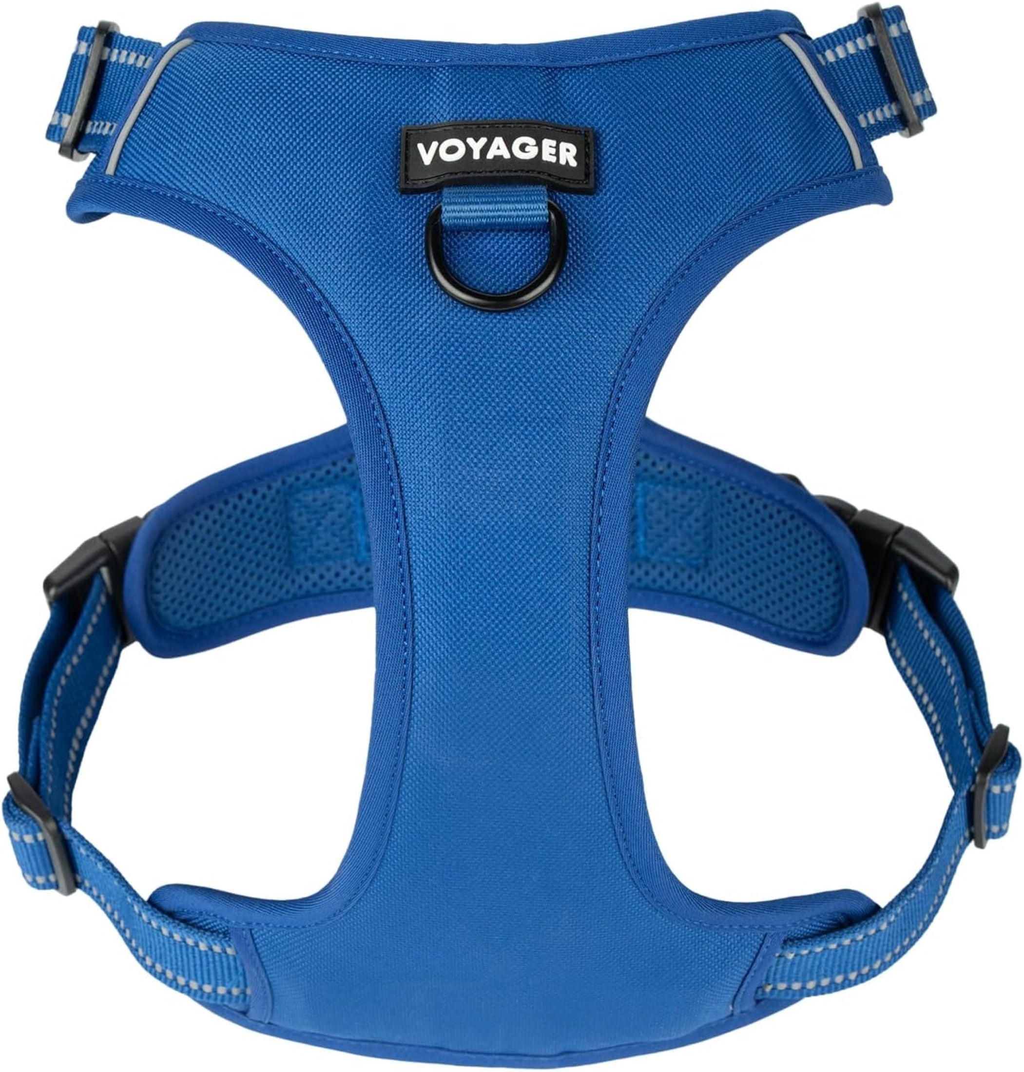 Voyager Dual Leash Attachment Dog Harness, XS, Royal Blue photo 1