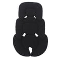 thumbnail image 3 of Cojín de asiento, forro, alfombrilla para cochecito de recién nacido, almohada de soporte para cabeza y cuello para recién nacidos negro, 3 of 9