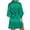 02_Green, variant on Women's 3/4 Sleeve Solid Color Rhinestone Satin Bridesmaid Bathrobe Morning Robe Holiday Pajamas for Women for Celebrations 04_Black,One Size
