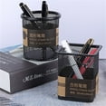thumbnail image 4 of HBBKVI Pencil Holder, Square Metal Mesh Pen Holder for Home Office, Desk Organizer Makeup Brush Holder, 4 of 5