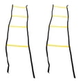 thumbnail image 1 of Footwork Ladder, Adjustable Rung Spacing Fitness Feet Training Ladder Portable 2PCS 4 Rung High Strength With Drawstring Bag For Sports, 1 of 8