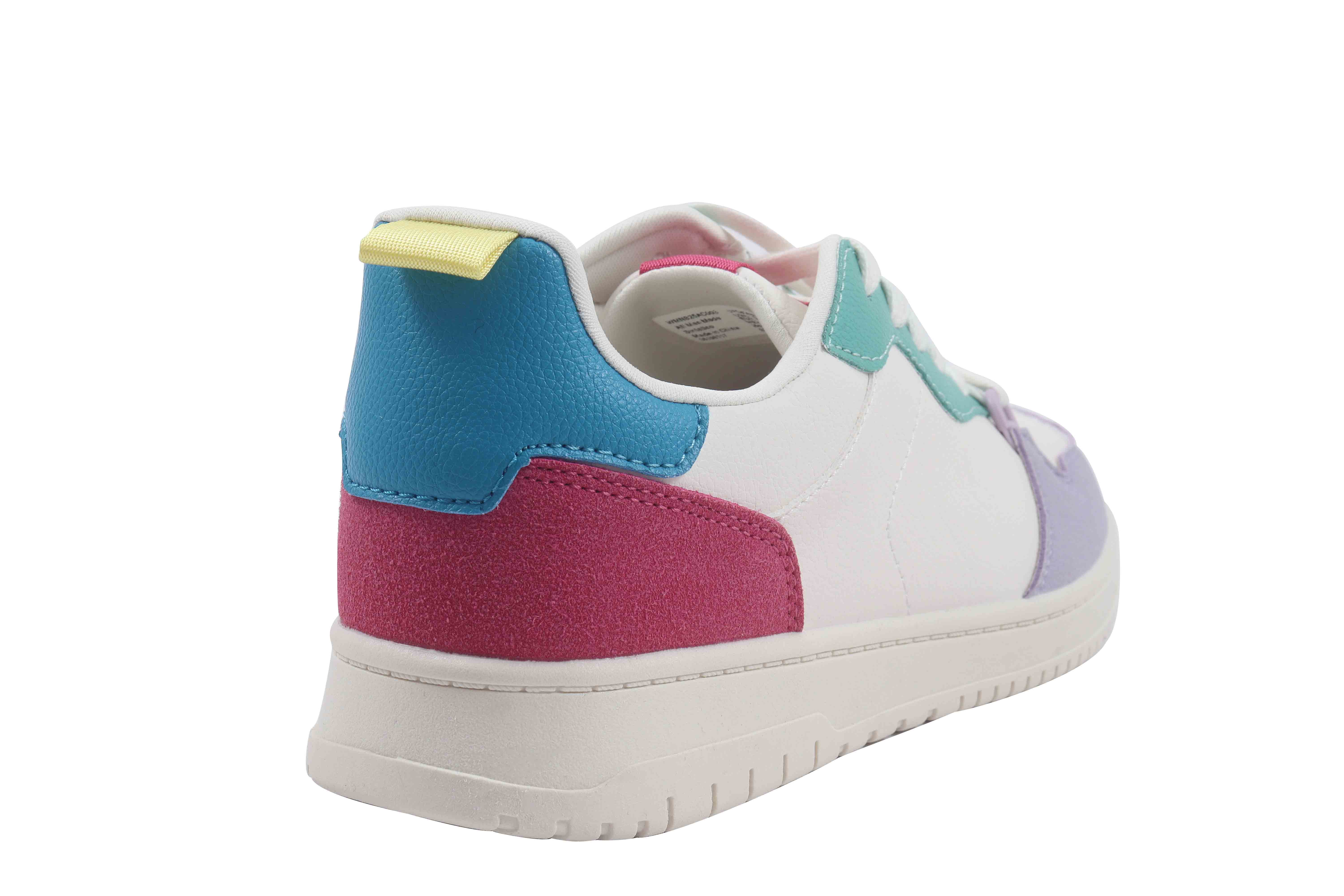 No Boundaries Women's Lace Up Court Sneakers