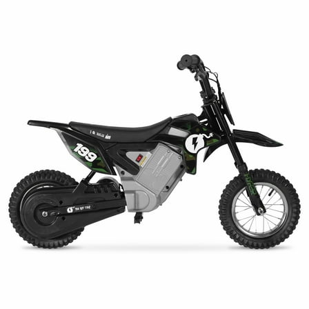 24V Nitro Circus Electric Motorcycle Dirt Bike, Powered Ride-on, by Hyper Toy Company, Camo, product net content uom is 1