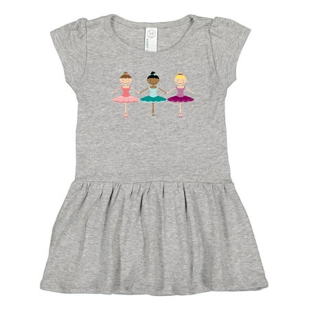 

Inktastic Little Ballerina Trio Gift Toddler Girl Dress