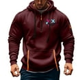 thumbnail image 4 of LOVZFMLL Sweatshirt for Men, Printed Outdoor Workout Athletic Hoodies Half-Zip Pullover Tops Fall Clothes with Multi-Pocket, 4 of 4