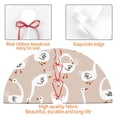 thumbnail image 6 of Kll 36" Christmas Tree Skirt White Goose Xmas Tree Skirts Mat For New Year Xmas Holiday Party Indoor Outdoor Home Decoration, 6 of 9