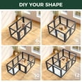 thumbnail image 6 of FXW AuraSpace Acrylic Indoor Dog Playpen for Puppies and Small Dogs, 24 Inch, 8 Panels, Black, 6 of 7