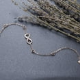 thumbnail image 3 of CFIOZYOS Womens 925 Sterling Silver Infinity Anklet Bracelet Endless Love Symbol Charm Adjustable Large Bracelet Gifts for Women, 3 of 11