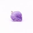 thumbnail image 2 of Colgante pequeño de piedra cruda de amatista natural, flor de amatista de mineral natural, pequeño grupo de cristales, 2 of 3