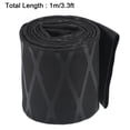 thumbnail image 4 of uxcell Heat Shrink Wrap Tubing for Fishing Rod Grips, 40mm Dia 65mm Flat 3.3ft 1.8:1 Ratio Black 65mm Black, 4 of 5