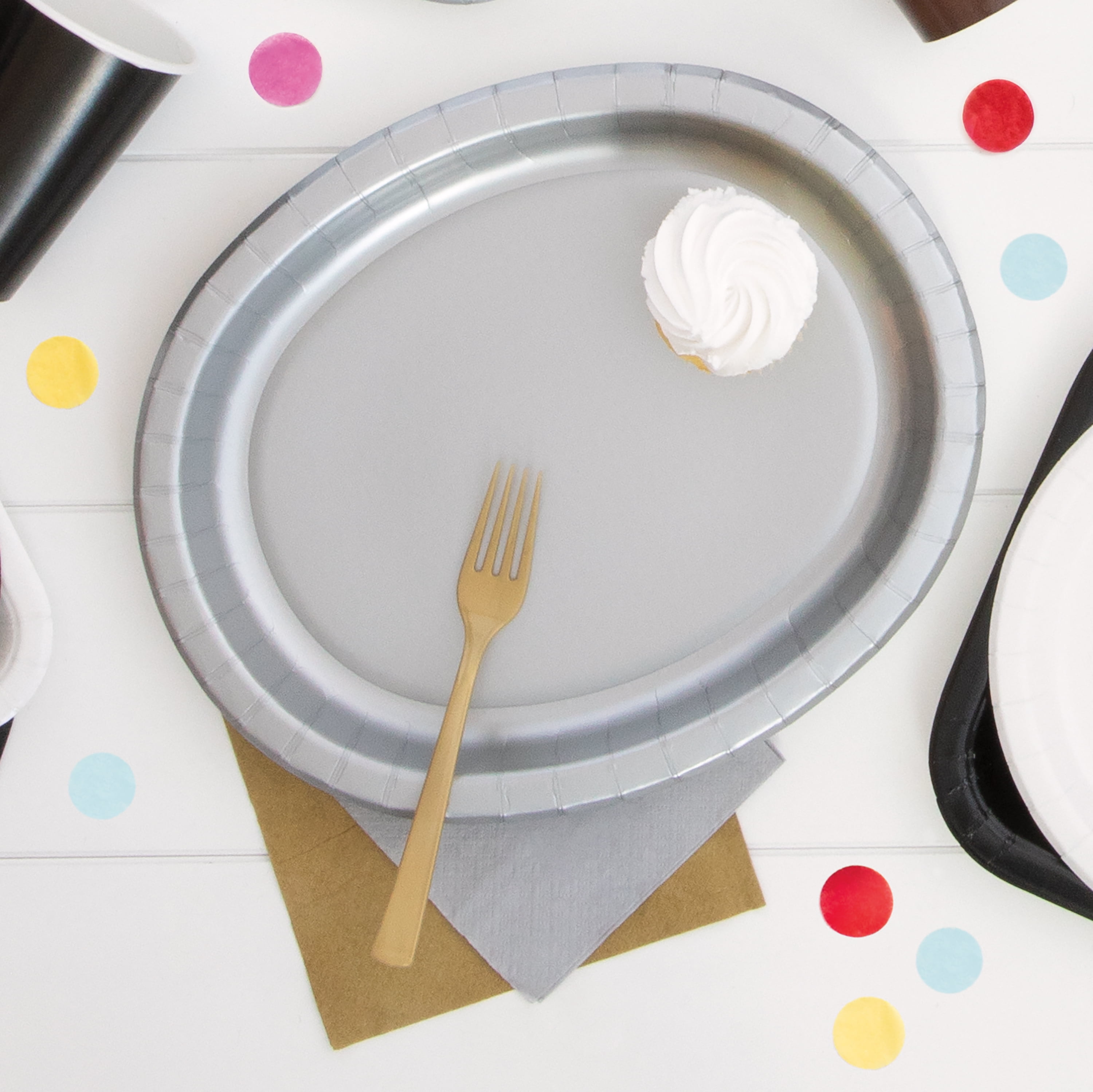 (6 pack) 24CT Gold Disposable Plastic Forks by Way To Celebrate