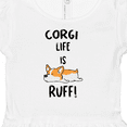 thumbnail image 3 of Inktastic Corgi Life is Rough Girls Baby Dress, 3 of 4