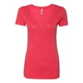 thumbnail image 1 of Next Level Apparel 6740 Lady Tri-Blend Deep V Neck T-Shirt Vintage Red44 Medium Ropa de siguiente nivel 6740, 1 of 1