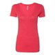 thumbnail image 1 of Next Level Apparel 6740 Lady Tri-Blend Deep V Neck T-Shirt Vintage Red44 Medium Ropa de siguiente nivel 6740, 1 of 1