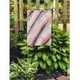 thumbnail image 2 of NUDECOR Colorful Pattern of Pastel Wavy Diagonal Stripes Abstract Wave Modern Garden Flag Decorative Flag House Banner 28x40 inch, 2 of 2