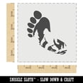 thumbnail image 2 of Bigfoot Sasquatch Silhouette in Footprint DIY Cookie Wall Craft Stencil - 4.5 Inch, 2 of 5