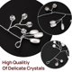 thumbnail image 3 of Diadema de novia con rhinestone y perlas de cristal, 3 of 4