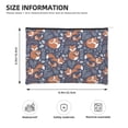 thumbnail image 3 of Susaid Vintage Blue Fox Family Print Makeup Mini Bags for Women Multi Color Cosmetics Bag Travel Toiletry Bag Pencil Pouch Blank Makeup Bags with Zipper, 3 of 7
