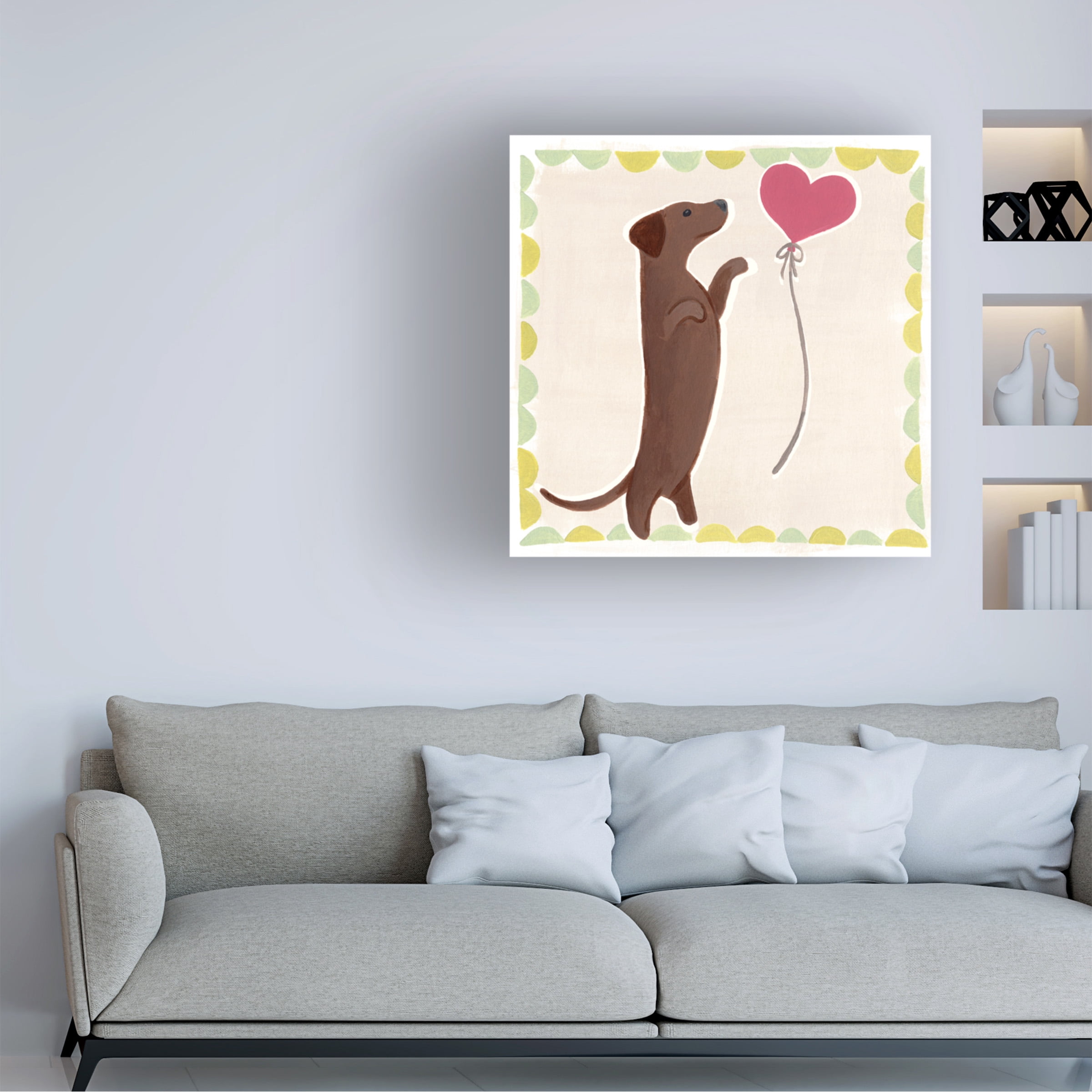 June Erica Vess 'Dachshund Delight II' Canvas Art