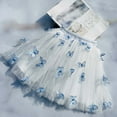 thumbnail image 2 of Crunowin Girls Short Skirts Tulle Puffy Versatile Casual Everyday Skirts Blue Size 9, 2 of 5