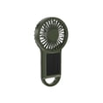 thumbnail image 2 of Portable Solar Powered Fan - USB Rechargeable High Speed Compact Fan with 5 Speeds for Outdoor Camping, Office & Travel,Army Green, 2 of 6
