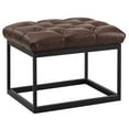 thumbnail image 5 of Modway Cherish Antique Button Tufted Faux Leather Ottoman in Brown, 5 of 5