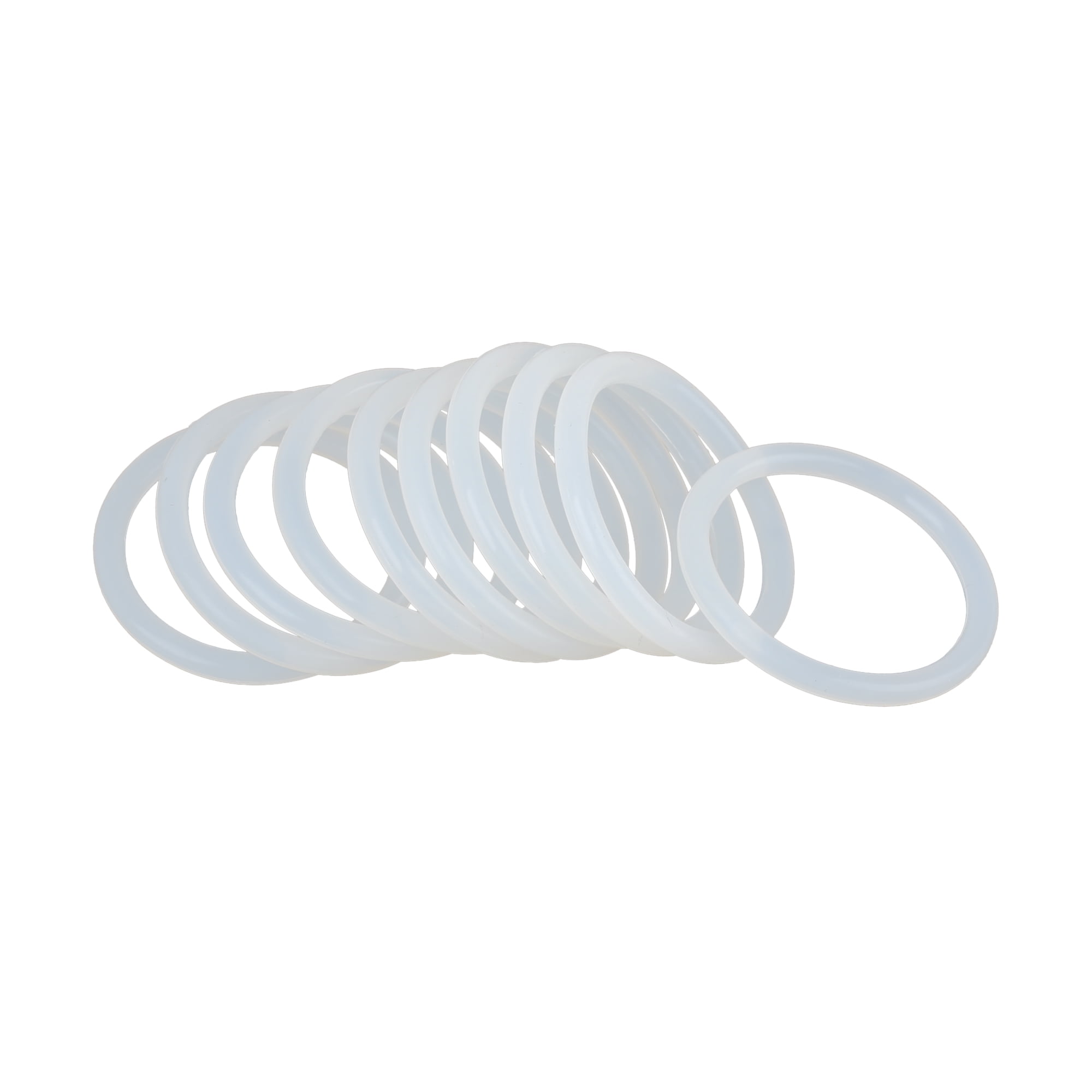 10pcs White Car Silicone Rubber ORing VMQ Seal Gasket Washer 42mm x