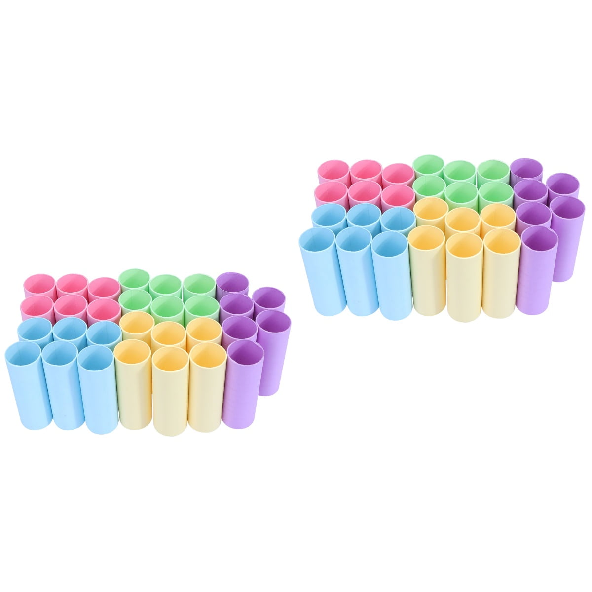WASHWEPE Kraft Paper Tubes Cylinder Craft Projects Storage 40Pcs 4Cm Diameter
