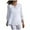 White, variant on Blouse For Women Summer Vintage Lace Patchwork Bow V Neck Embroidery Summer 3/4 Sleeve Retro Solid Tops T Shirt