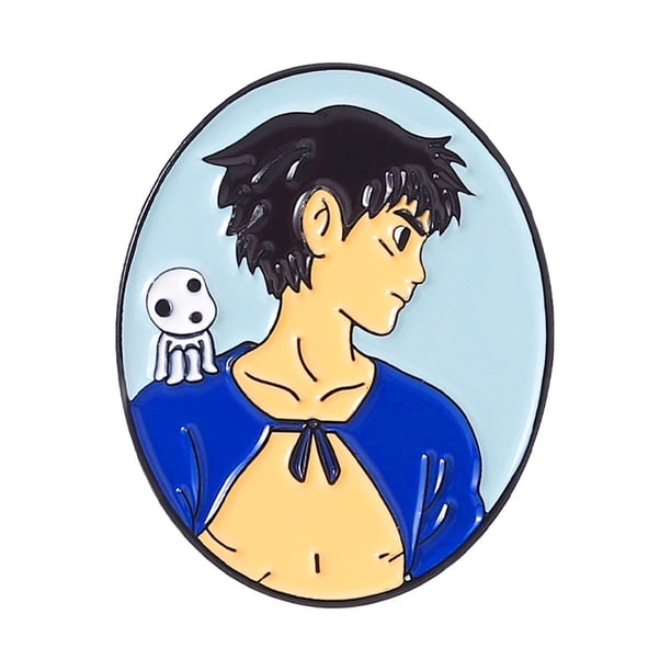 Anime Periférico Espíritu Lejos Esmalte Broche Ponyo Sin Cara Hombre Solapa Pin Recuerdo Mochila Insignia Regalo Para Amigos Gao Jiahui unisex