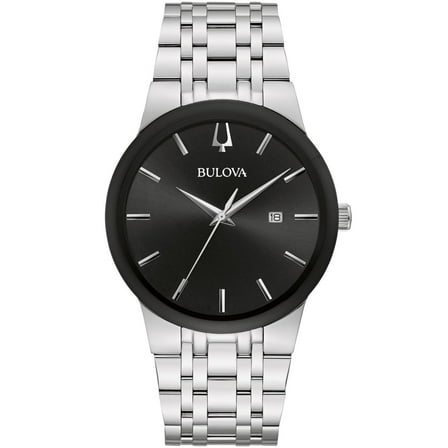 Bulova Futuro Quartz Black Dial Men's Watch - 96B368