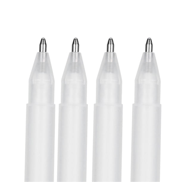 10Pcs High Light White Pen DIY Highlighter Marker Black Card Stationery Art Supplies