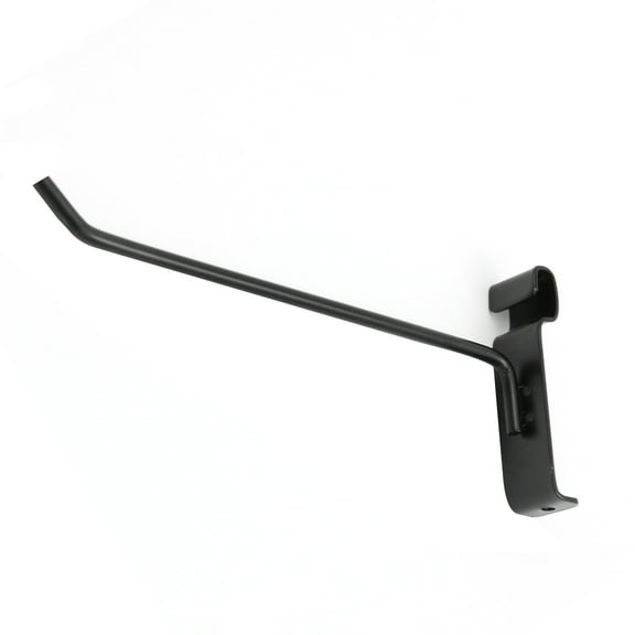 8 inch Black Peg Hook for Wire Grid - 50 Count - Black Gridwall Hooks for Retail & Home Organization  Durable Gridwall Accessories  Sleek Grid Wall Hooks for Boutique  Garage & Wire Grid Displays