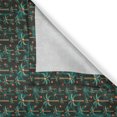 thumbnail image 3 of Ambesonne Tropical Kitchen Curtains, Palm Tree Leaf Silhouette, 55"x39", Dark Teal and Burnt Sienna, 3 of 3