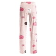 thumbnail image 5 of Trgacdwlo Cat Pumpkin Print Pajama Bottoms Women Fall Halloween Pajama Pants Women Vintage Ghost Pattern Elastic Waist Sleep Pants Women, 5 of 9