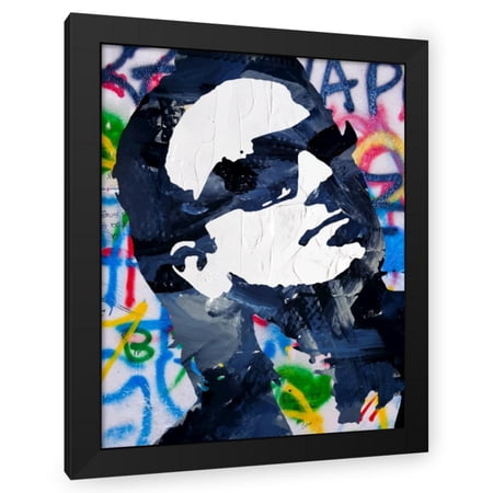 Stephen Chambers 20x24 Black Modern Wood Framed Wall Art Titled - Bono