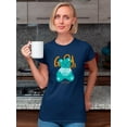 thumbnail image 2 of Good Day Hand Drawn Bear Shaped T-Shirt Women -Image by Shutterstock, Female Medium, 2 of 4