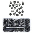 thumbnail image 1 of TAPDRA Binding Posts Chicago Screws 110 Sets Iron Fasteners 9.5mm Head for DIY Leather Projects, 1 of 2
