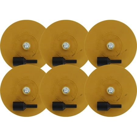 ABN Rubber Eraser Wheel & Adapter 6-Pack Vinyl Decal Pinstripe Adhesive