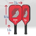 thumbnail image 2 of Franklin Sports NBA Portland Trail Blazers Pickleball Paddle - Official NBA Team Pickleball Paddles - USAP (USAPA) Approved Premium Quality Pickleball Paddles - Authentic Team Logos + Colors, 2 of 12