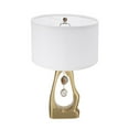 thumbnail image 2 of A&B Home Geode Shaped Table Lamp with Drum Shade - 16"Dia. x 27.5"H - Gold/White, 2 of 6