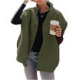 thumbnail image 4 of Fall Winter Women Casual Loose Fleece Vest Oversize Button up Sherpa Vest Jacket, 4 of 6