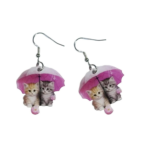 Unique Acrylic Drop Earrings Cats Jewelry Elegant Dangle Earrings Statement Earrings perfect for Modern Youthful Women