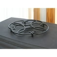 thumbnail image 3 of Minuteman International Oval Clover Wrought Iron Trivet, 10 Inch Long, Black, 3 of 4