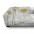 thumbnail image 3 of Yellow Flower Soft Flannel Fleece Blanket, Hand Drawn Style Sunflowers on Twigs Petals Growth Botany Summertime, Cozy Plush for Indoor and Outdoor Use, 60" x 80", Pale Yellow Black, by Ambesonne, 3 of 6