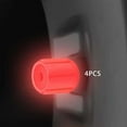 thumbnail image 6 of Luminous Car Tire Stem Caps Universal Red Red, 6 of 7