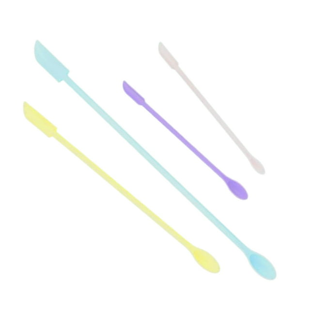 Mini de maquillaje jinwen juego de pequeña para esmalte de uñas 4 piezas de colores mini espátulas de maquillaje